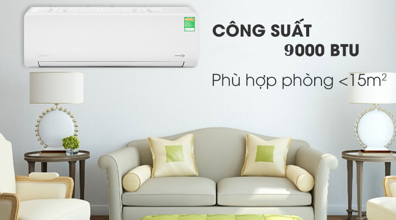 Điều Hòa Midea Inverter 9000 BTU 1 Chiều MSAGII-10CRDN8