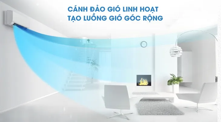 Phân phối khí đều với công nghệ thổi gió 3D