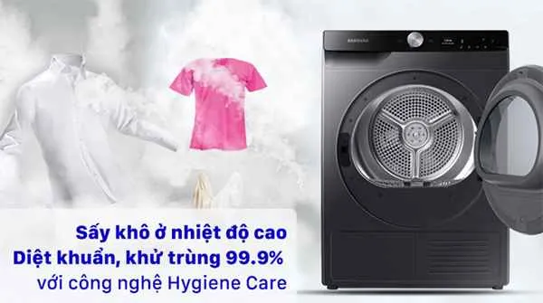 Công nghệ Hygiene Care loại bỏ vi khuẩn đến 99.9%