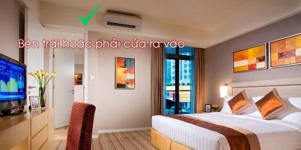 Chọn vị trí lắp điều hòa trong phòng ngủ tốt cho sức khỏe nhất