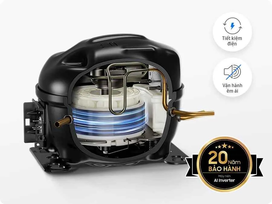 Máy nén AI Inverter - Tiết kiệm điện, giảm tiếng ồn