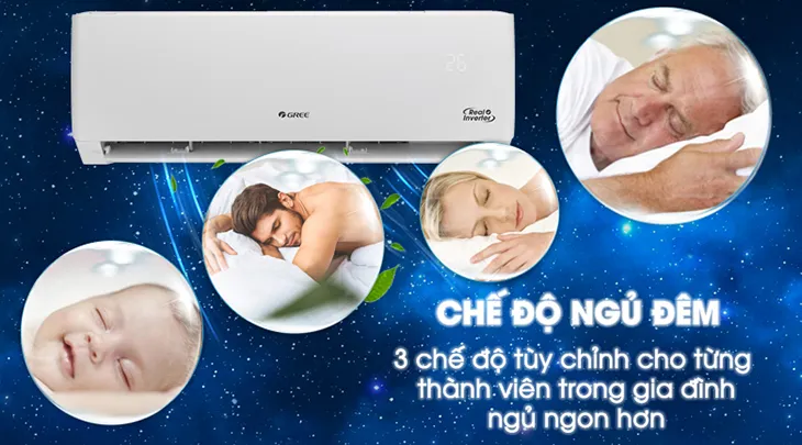 3 chế độ chuyên biệt – Ngủ ngon trọn đêm