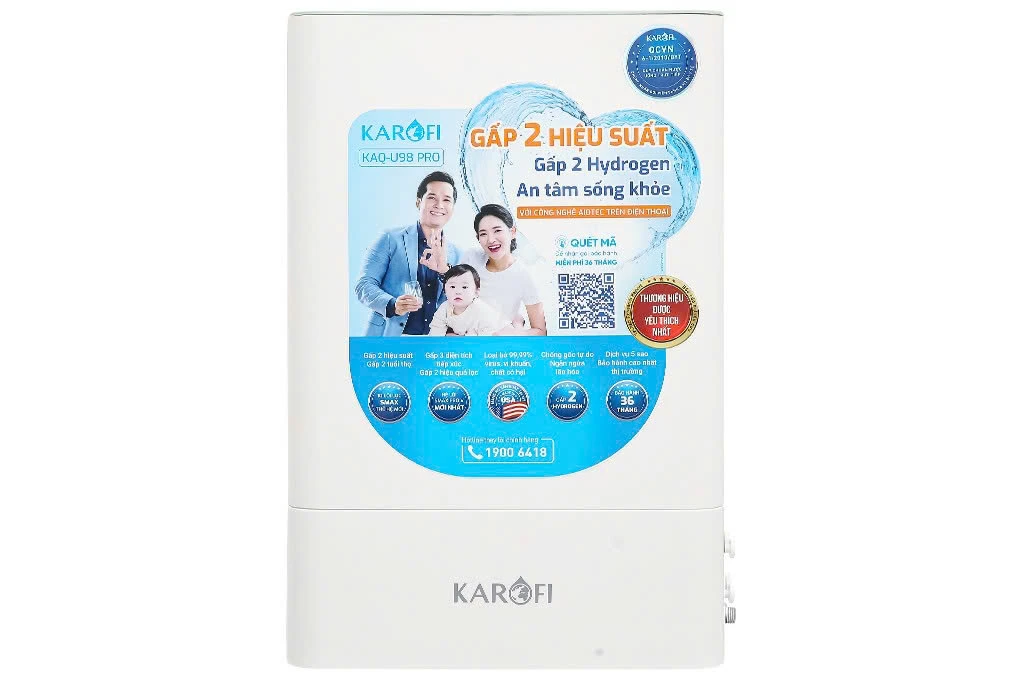 Máy lọc nước RO Hydrogen Karofi KAQ-U98