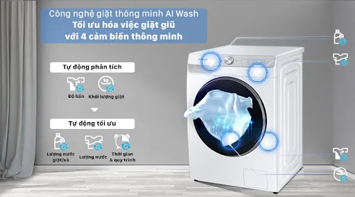 AI Wash - Trang bị 5 loại cảm biến