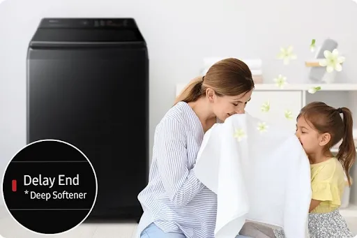 Chế độ Deep Softener – Lưu giữ hương thơm lâu dài trên quần áo