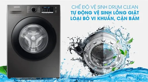 Chế độ Drum Clean tự động làm sạch và khử khuẩn lồng giặt