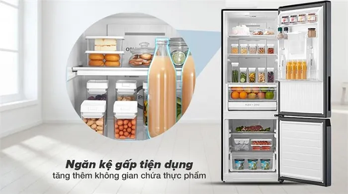 Thiết kế ngăn kệ gấp thông minh 