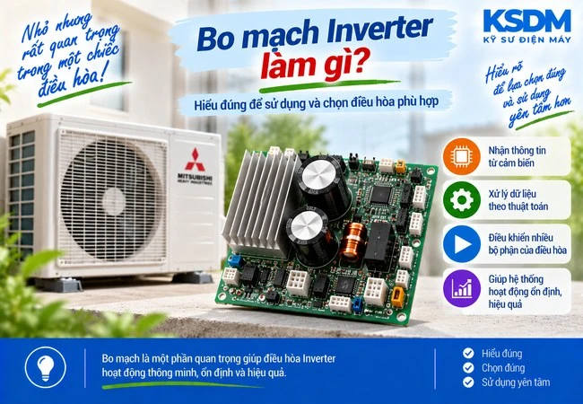 Bo mạch Inverter – vì sao đây là linh kiện đáng quan tâm khi sử dụng lâu dài?