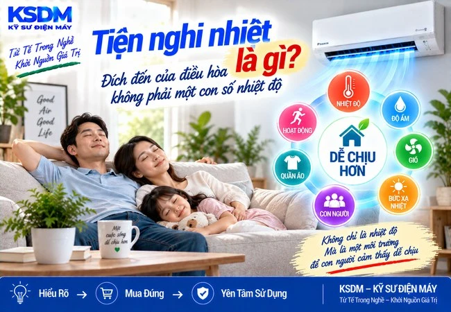 Tiện nghi nhiệt là gì? Đích đến của điều hòa không phải một con số nhiệt độ