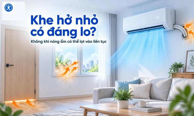 Khe cửa, cửa sổ và những chỗ “hở” nhỏ có đáng quan tâm?