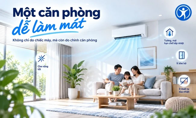 Một căn phòng “dễ làm mát” trông như thế nào?