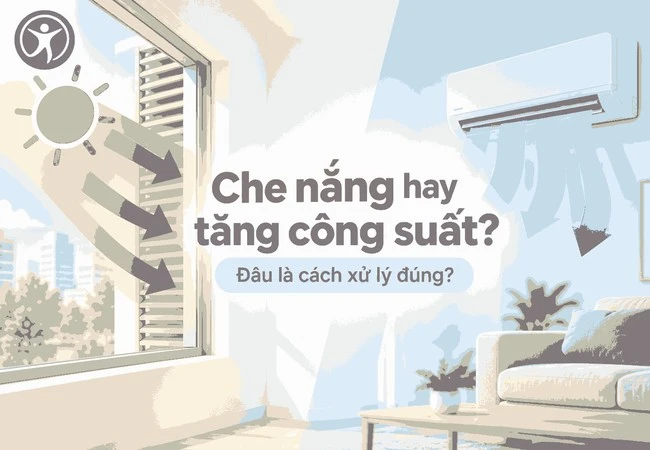 Che nắng hay tăng công suất điều hòa – cách nào giải quyết đúng nguyên nhân hơn?