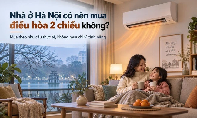 Nhà ở Hà Nội có nên mua điều hòa 2 chiều không?