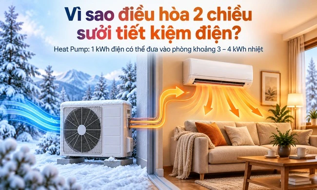 Heat Pump là gì – vì sao 1 kWh điện có thể vận chuyển nhiều hơn 1 kWh nhiệt?