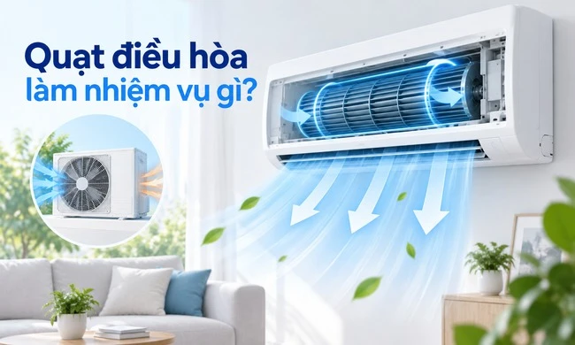 Quạt điều hòa làm nhiệm vụ gì?