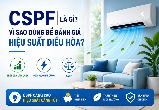 CSPF là gì? Vì sao dùng để đánh giá hiệu suất điều hòa?