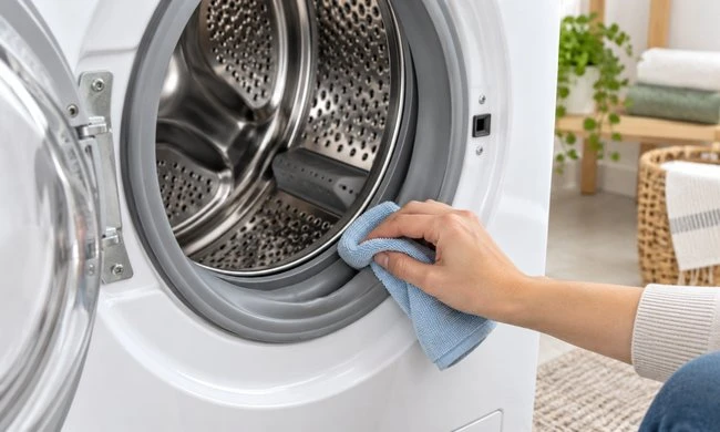 Vệ sinh gioăng cửa máy giặt đúng cách để hạn chế cặn bẩn, nấm mốc và mùi hôi