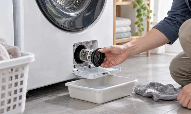 Vệ sinh lọc bơm xả máy giặt: Khi nào cần làm và cần lưu ý an toàn gì?
