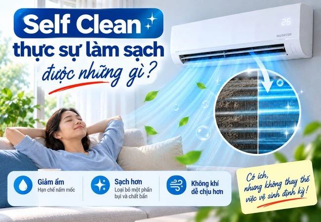 Self Clean - Tự làm sạch dàn lạnh thực sự làm sạch được những gì?