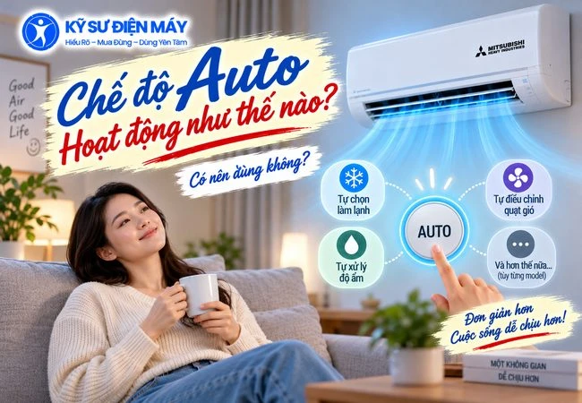 Chế độ Auto của điều hòa hoạt động như thế nào? Có nên dùng không?