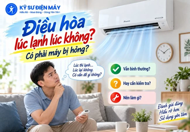 Điều hòa lúc lạnh lúc không: Có phải máy bị hỏng không?