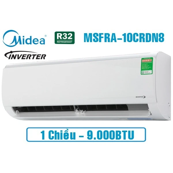 Điều Hòa 1 Chiều Inverter 9000BTU Midea MSFRA-10CRDN8