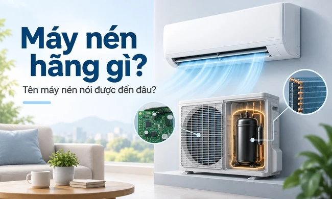 “Máy nén hãng gì?” — tên máy nén nói được đến đâu?