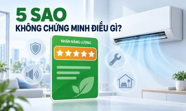 Năm sao năng lượng không chứng minh điều gì?