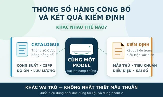 Thông số do hãng công bố và kết quả kiểm định khác nhau thế nào?