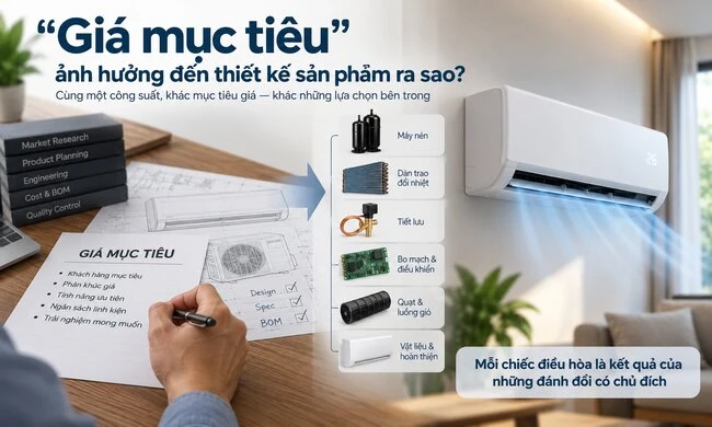 “Giá mục tiêu” ảnh hưởng đến thiết kế sản phẩm ra sao?