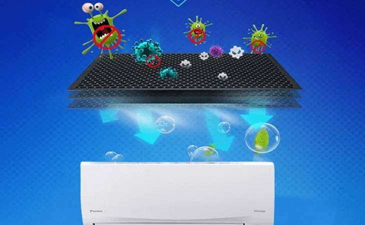 Công nghệ diệt khuẩn và khử mùi Daikin