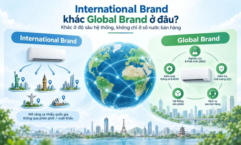 International Brand và Global Brand khác nhau thế nào?