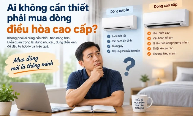 Ai không cần thiết phải mua dòng điều hòa cao cấp?