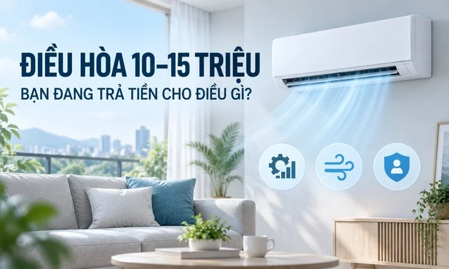 Điều hòa 10–15 triệu: đang mua hiệu năng, trải nghiệm hay thương hiệu?