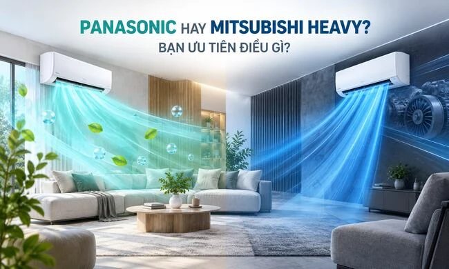 Panasonic và Mitsubishi Heavy: trải nghiệm gió hay nền tảng kỹ thuật quan trọng hơn với bạn?