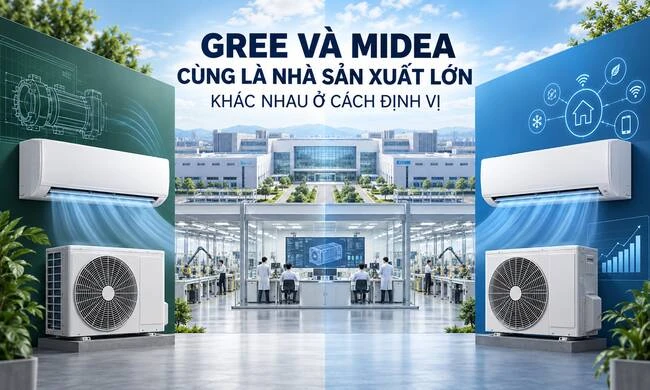 Gree và Midea: cùng nền tảng nhà sản xuất lớn, cách định vị có gì khác?