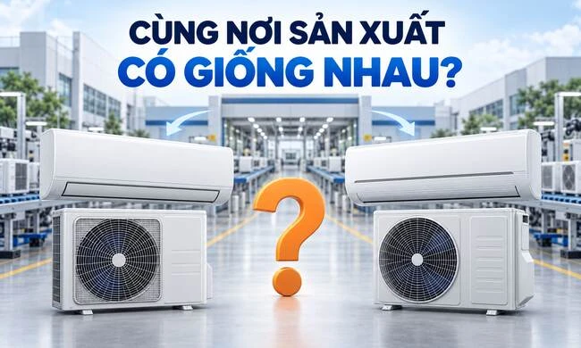 Funiki HIC-09TMU.ST3 và Midea MSCE-10CRFN8: cùng nơi sản xuất có khiến hai máy giống nhau?
