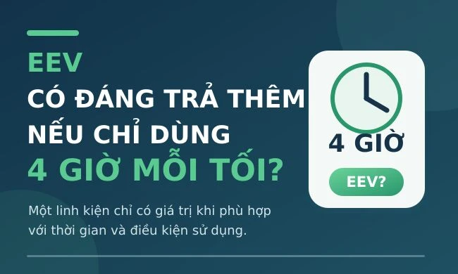 EEV có đáng trả thêm với người chỉ dùng 4 giờ mỗi tối?