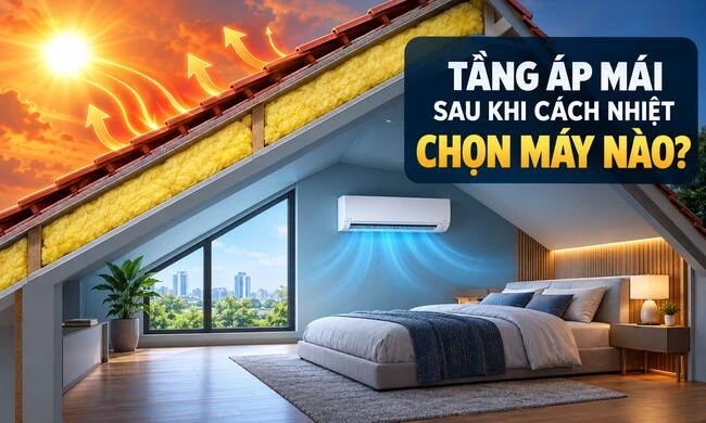 Tầng áp mái: chọn máy nào sau khi đã xử lý trần/mái?