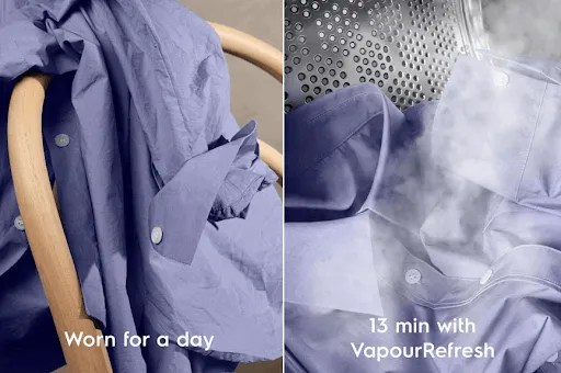 Chế độ VapourRefresh – Làm phẳng quần áo chỉ trong 30 phút