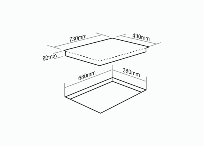 Bếp Điện Từ Made In Malaysia Phím Trượt Slide Bo Viền Nhôm