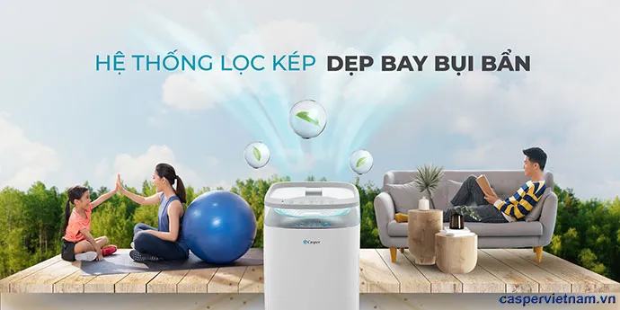 Bộ lọc tự động thông minh làm sạch không khí