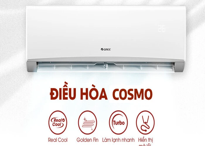 Điều Hòa Gree 2 Chiều 9000BTU COSMO9HN