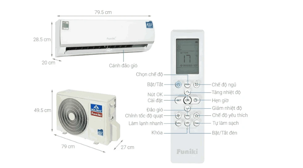 Cách khắc phục điều hòa Funiki không lạnh cực dễ