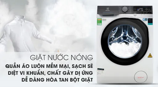 Chế độ nước nóng – Diệt khuẩn, sạch sâu
