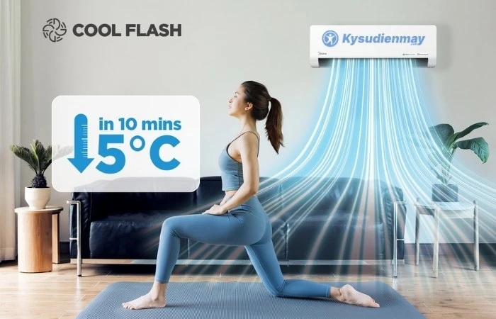 Điều hoà Midea non-inverter 2026 dòng MSFQ: Turbo, I-Clean, TU1, Graphene có gì đáng chú ý?