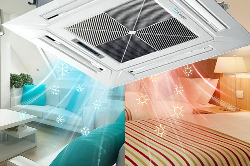 Chức năng làm lạnh vào hè, sưởi ấm vào đông