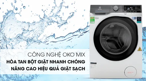 Công nghệ OKO MIX – Tối ưu hóa hiệu quả giặt sạch