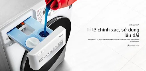 Công nghệ ezDispense™ tự động đo và phân phối nước giặt