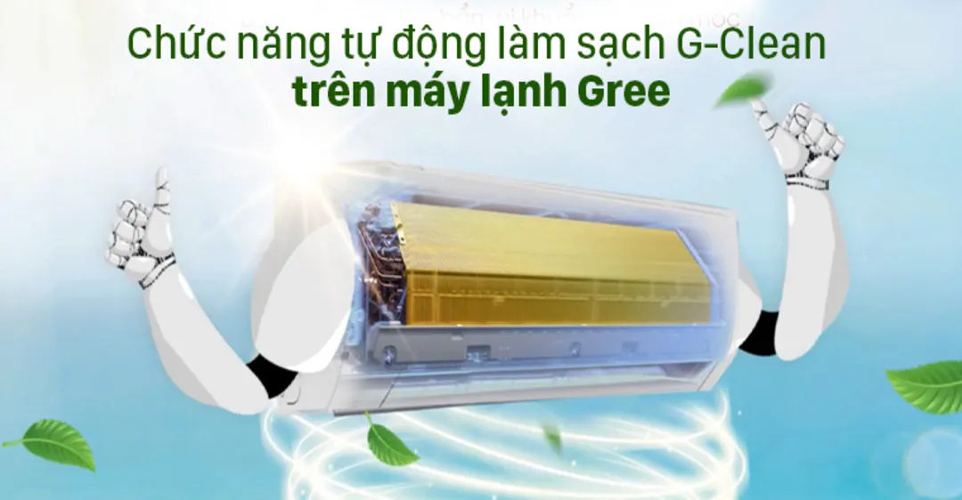 Công nghệ G-Clean – Tự làm sạch, diệt khuẩn lên đến 99%